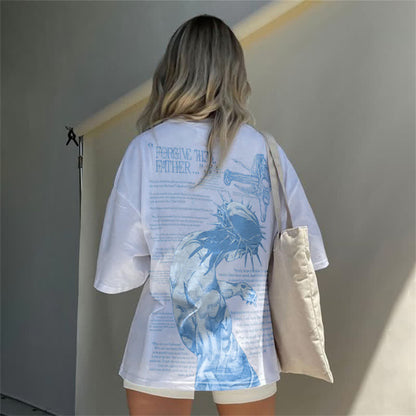 "Forgive Them Father" Bible Verse Print Women's T-shirt