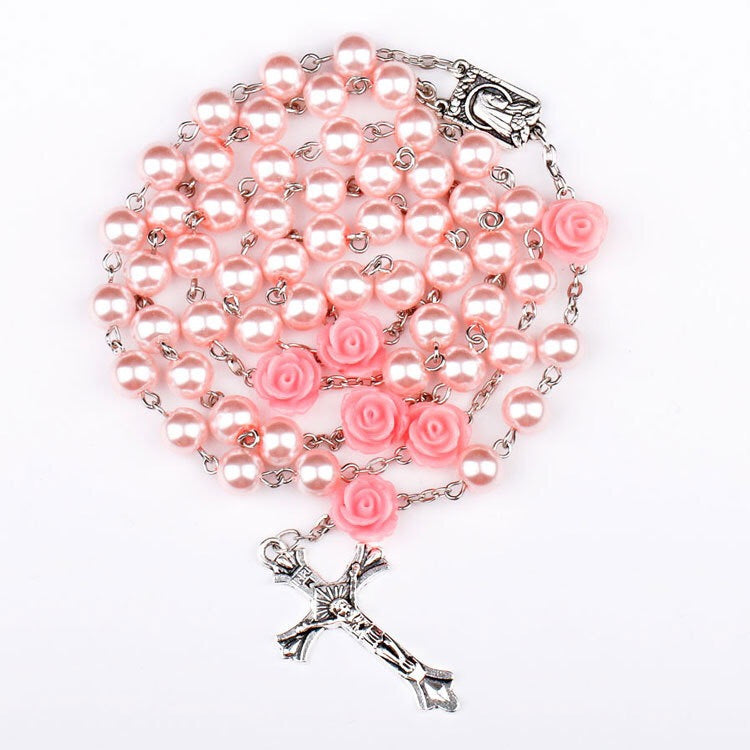 His & Hers Rosary Necklace Set
