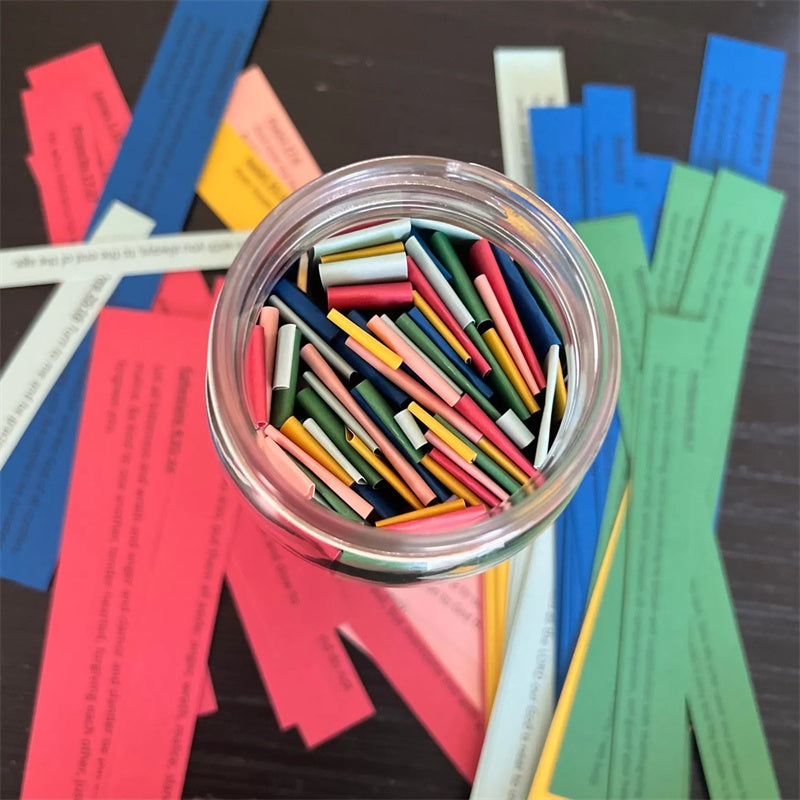 Handmade Bible Verses Jar for Emotional Support