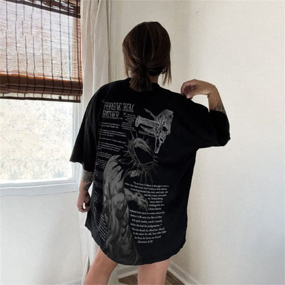 "Forgive Them Father" Bible Verse Print Women's T-shirt