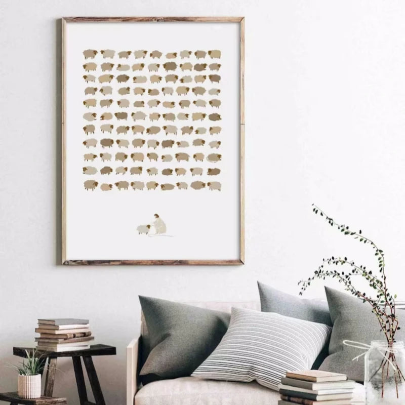 Minimalist Modern Bible Verse Jesus Canvas Print