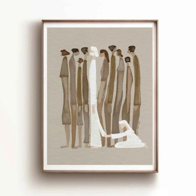 Minimalist Modern Bible Verse Jesus Canvas Print