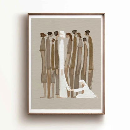 Minimalist Modern Bible Verse Jesus Canvas Print