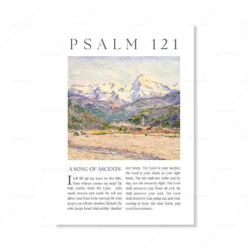 Psalm 23, 91, 121 Scripture Wall Art