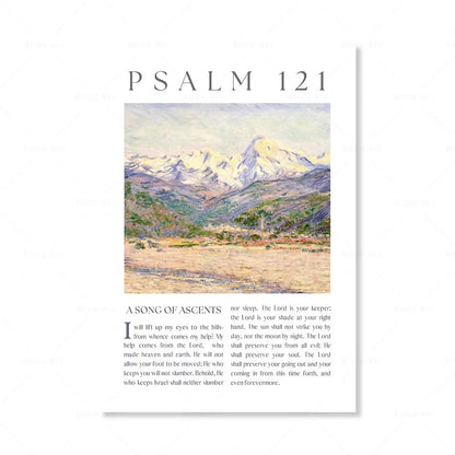 Psalm 23, 91, 121 Scripture Wall Art