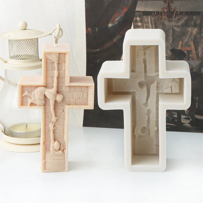Jesus and Virgin Mary Candle Mold
