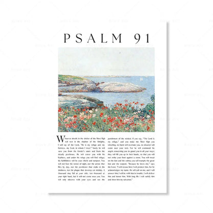 Psalm 23, 91, 121 Scripture Wall Art