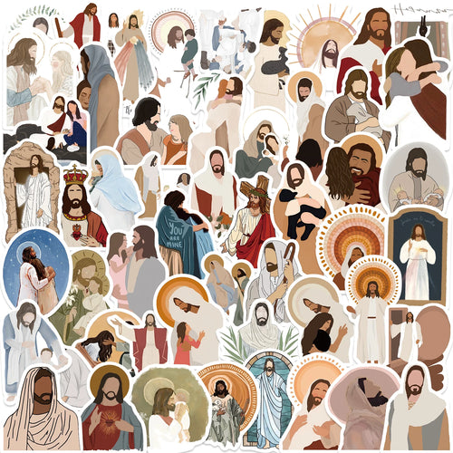 52PCS Aesthetic Christian Stickers