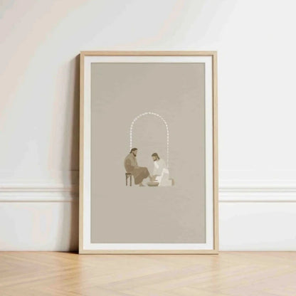 Minimalist Modern Bible Verse Jesus Canvas Print
