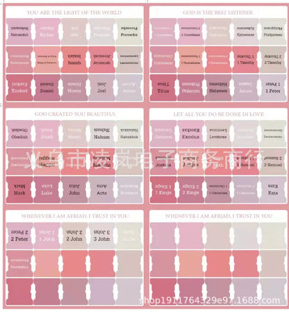 Aesthetic Bible Index Tabs