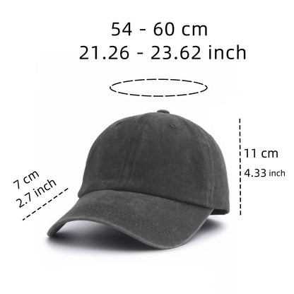 GOD IS GOOD Printed Water Washed Baseball Hat Simple, Casual, Fashionable, Adjustable Size Outdoor Sports Daily Party Vacation