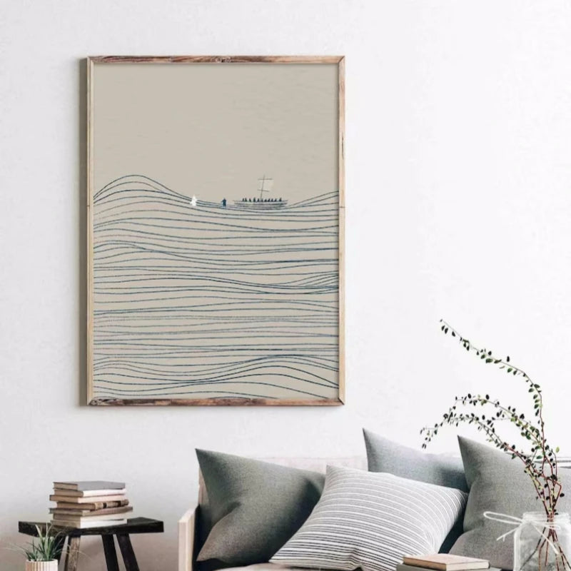 Minimalist Modern Bible Verse Jesus Canvas Print