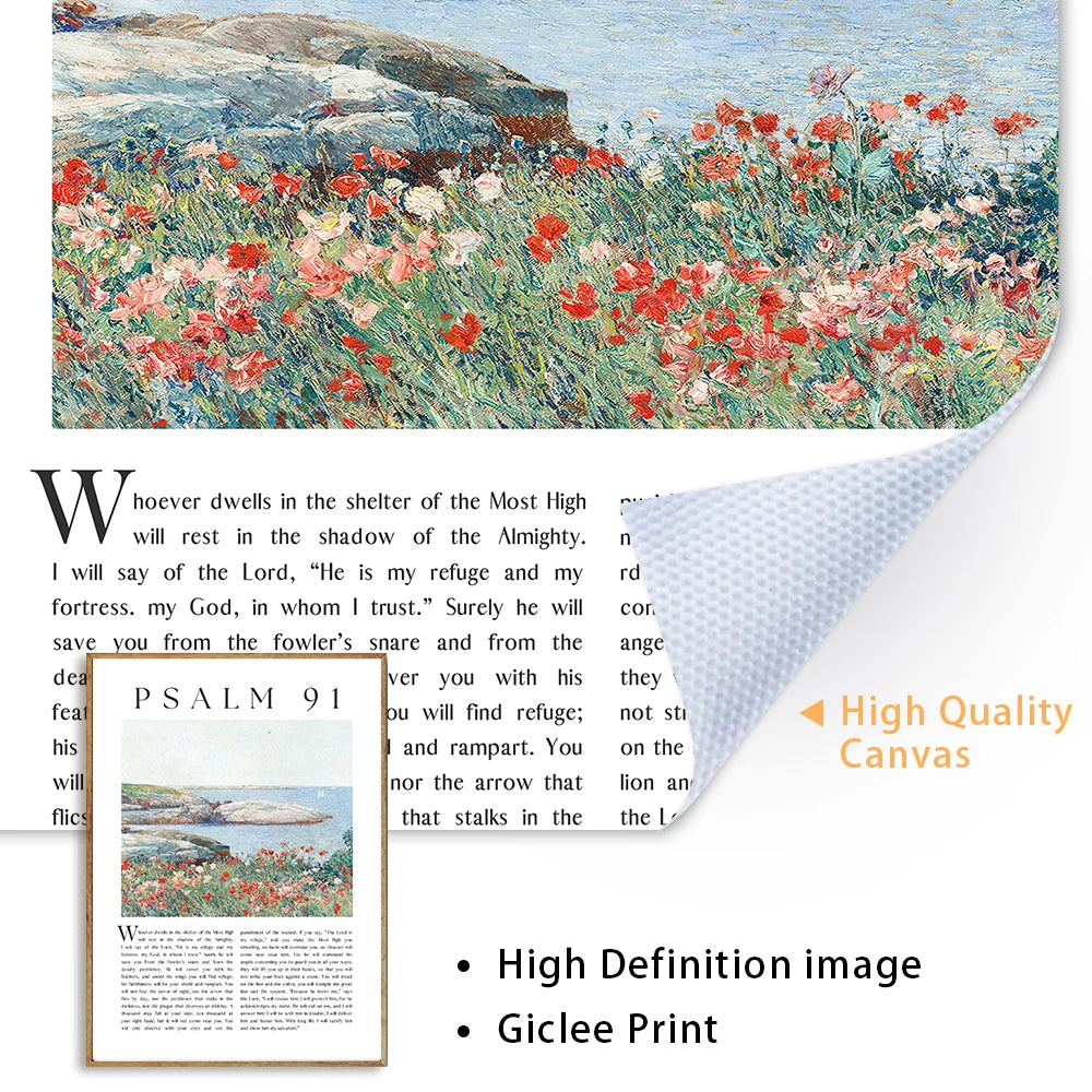 Psalm 23, 91, 121 Scripture Wall Art