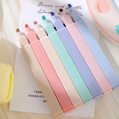 Aesthetic Highlighter Set – 6 Colors