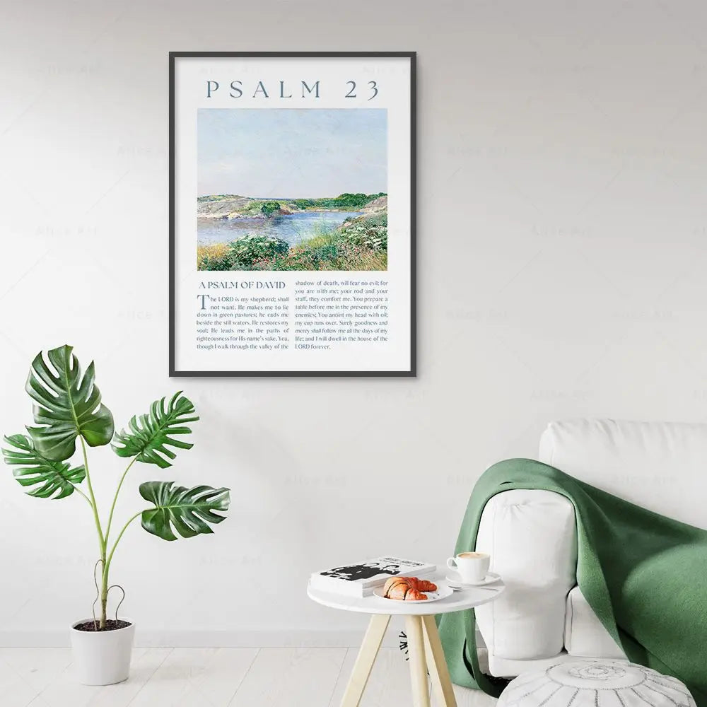 Psalm 23, 91, 121 Scripture Wall Art