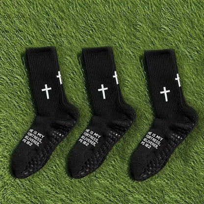 3 Pairs New Outdoor Men Women Sports Football Socks Dispensing Sports Socks Comfortable Outdoor Game Training Socks