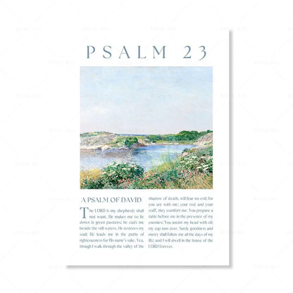 Psalm 23, 91, 121 Scripture Wall Art