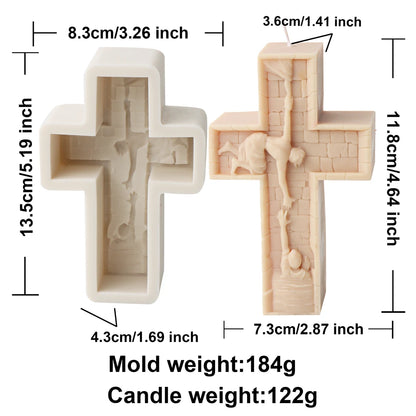Jesus and Virgin Mary Candle Mold