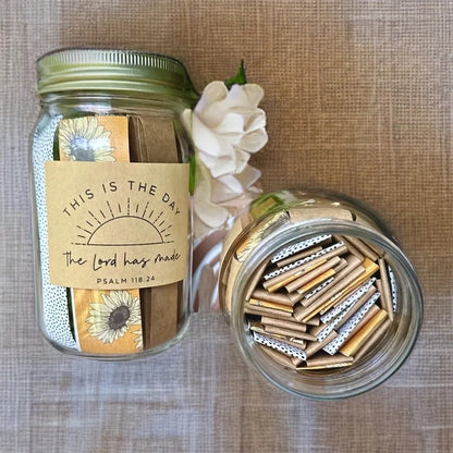 Handmade Bible Verses Jar for Emotional Support